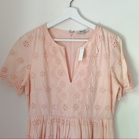 NWT Madewell Scallop Eyelet Dress - Picture 5 of 7